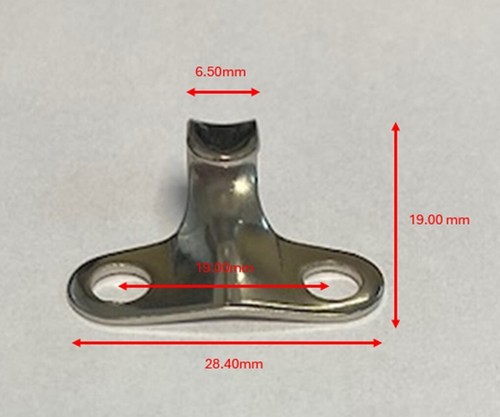 Stainless steel lacing hook - stainless,