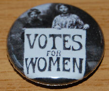 "VOTES FOR WOMEN" 25MM BUTTON BADGE VINTAGE PHOTO RETRO SUFFRAGETTE