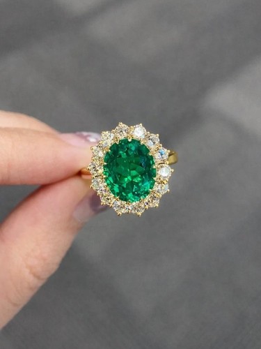 Emerald ring 14k - 14k, gold