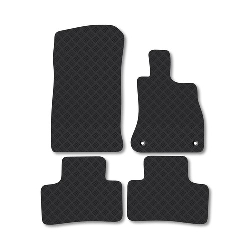 Rubber car mats for mercedes - rubber,