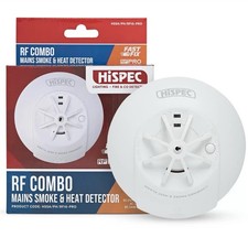 HiSpec HSSA/PH/RF10-PRO RF Combo Fast Fix Mains Wired Smoke & Heat Detector