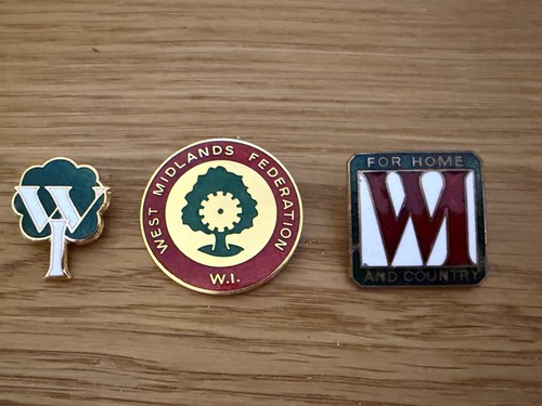 Women institute metal badges - metal,
