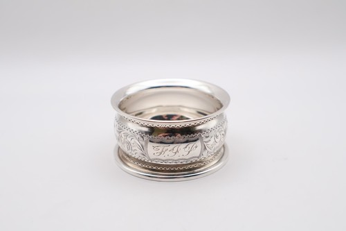 Antique sterling silver napkin - sterling,