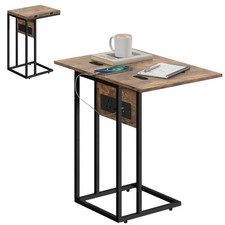 HOMCOM C Shaped Side Table