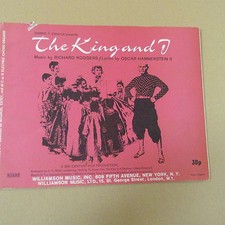 all organ THE KING AND I, Rodgers Hammerstein, for Magnus, Estey, C or G chord