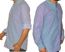 Mens Grandad collar Long