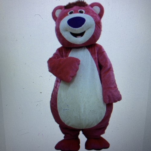 Pink bear lotso mascot - bear,