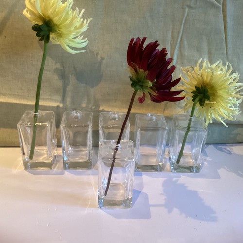 Vintage clear glass bud - glass,