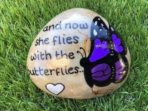 Butterfly memorial stone - memorial,