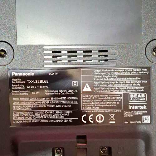 Panasonic l32bl6e full - panasonic,