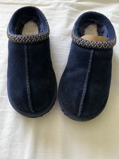UGG tasman Children Navy Slippers UK Size 1(33)