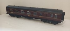 O gauge 7mm Finescale LMS 1st Brake Coach Maroon Livery 27904 (Modified Exley)
