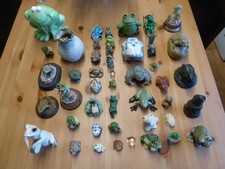 Collection Of 47 Frog Ornaments Large & Small.