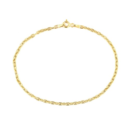 9ct yellow gold 2mm mariner - gold,