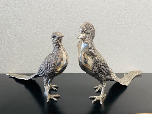 Vintage pair heavy silver - heavy,
