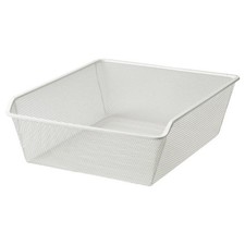 White KOMPLEMENT mesh basket