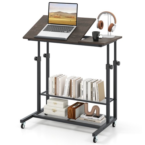 Costway mobile stand desk - costway,
