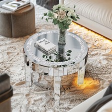 Silver Glass Coffee Tables for