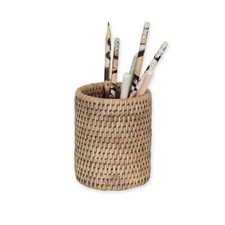 Rattan Pen Pot Woven Wicker