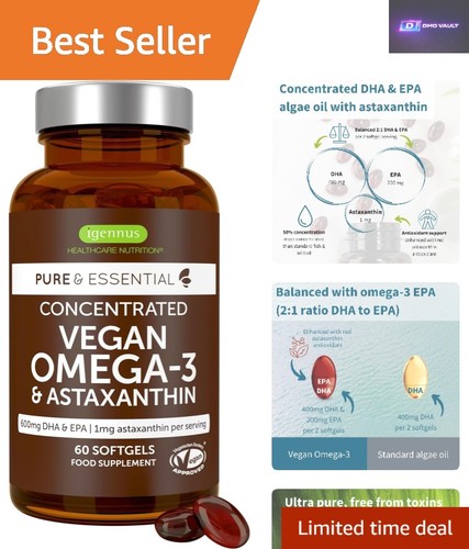 Pure algae omega supplement - algae,
