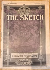 The Sketch Magazine 11th May 1910 Death of King Edward VII with supplements 