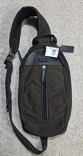 Coach varick nylon - nylon, leather