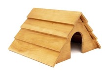 Wooden Hedgehog House Shelter 37x35x22cm Safe Spacious Home for Hedgehogs Pets