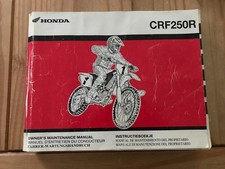 GENUINE HONDA CRF 250R 2004 OWNERS MAINTENANCE MANUAL