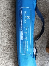 Hi Gear Single Folding Camp Bed Navy Blue Outdoor Camping