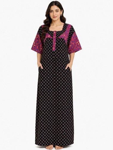 Indian night dress cotton - night,