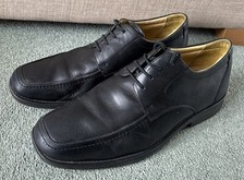 Steptronic Black Mens Shoes Size 44 Leather 9.5 Uk