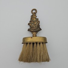 Shaving Brush with Brass Tall Ship Handle, The Revenge 1588, 16cm, Antique