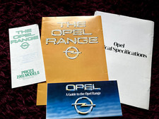 Opel Range Brochure 1981 - UK Issue + Price List - Senator, Monza, Manta