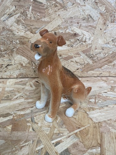 Vintage porcelain figurine dog - vintage,