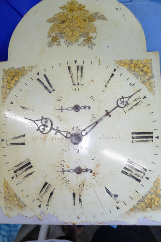 Antique painted arch dial - antique,