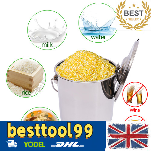 12l stainless steel bucket - stainless,