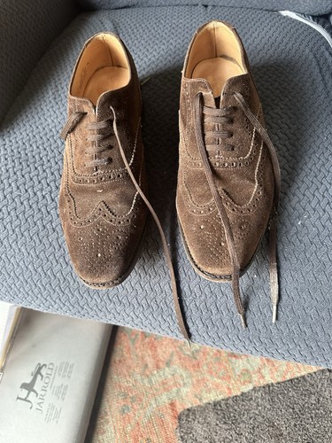 Smart pair suede brogues - smart,