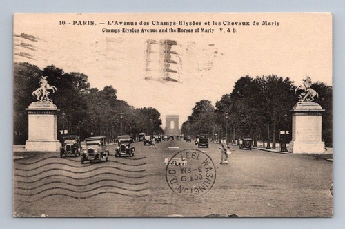 Vintage france postcard paris - vintage,