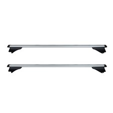 Streetwize Universal 120cm Aluminium Roof Rack Cross Bars for Cars Flush Rails