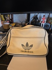 Adidas Originals Womens Messenger Bag White Trefoil Logo Airliner Shoulder Retro