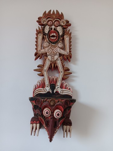 Vintage tribal face - vintage,