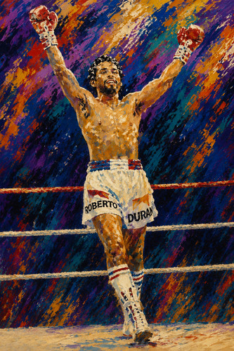 Roberto hands stone duran - stone",