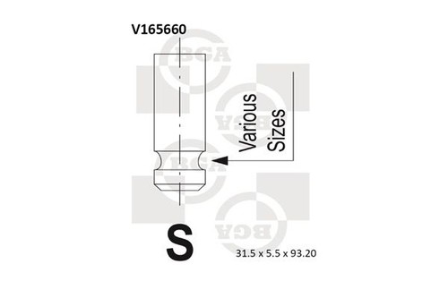 Intake valve fits hyundai i30 - intake,