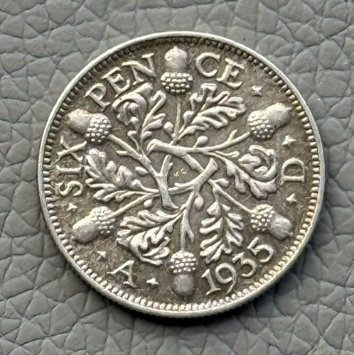 1935 george sixpence gef - george,