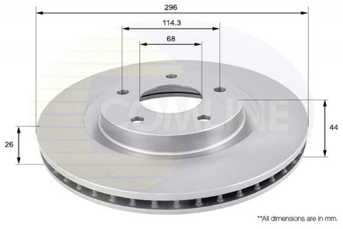 Brake discs pair front comline - front,