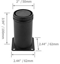 Legs Cabinet/draw Black Stainless steel  Adjustable X 4