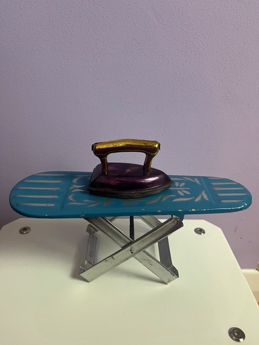 Vintage metal toy ironing - vintage,