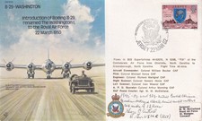 B29  Washington RAF cover signed Lt General George C Axtell  Marine Corps  WW2