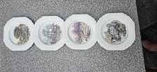 Lot of 4 Lord Nelson Pottery England Collector Plates Currier Winter Autumn Scen
