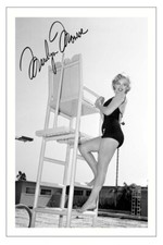 MARILYN MONROE Signed Autograph PHOTO Gift Signature Print MONKEY BUSINESS